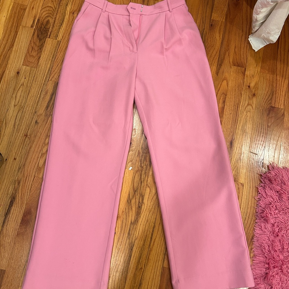 Abercrombie & Fitch Pink Wide Leg Pants
